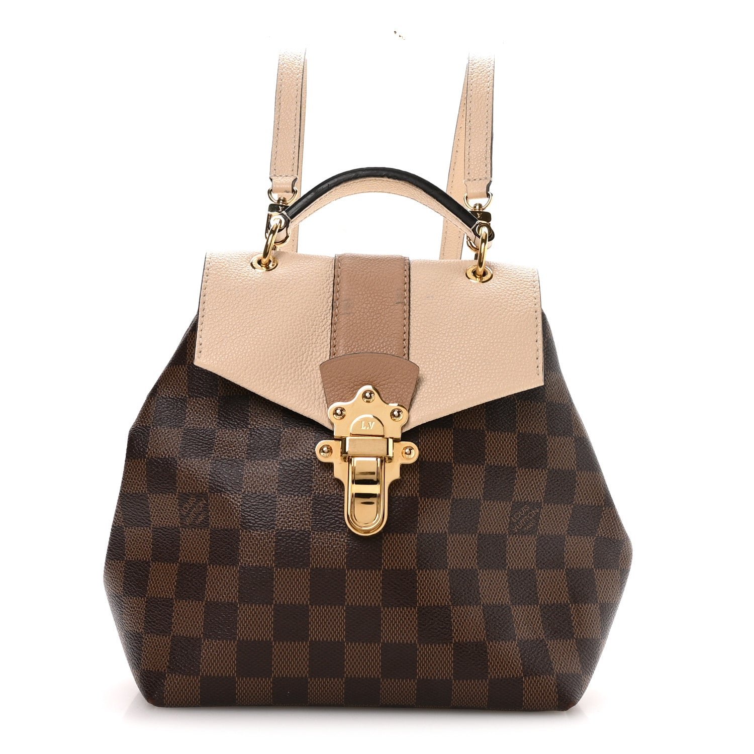 Louis Vuitton Damier Ebene Clapton Backpack Creme