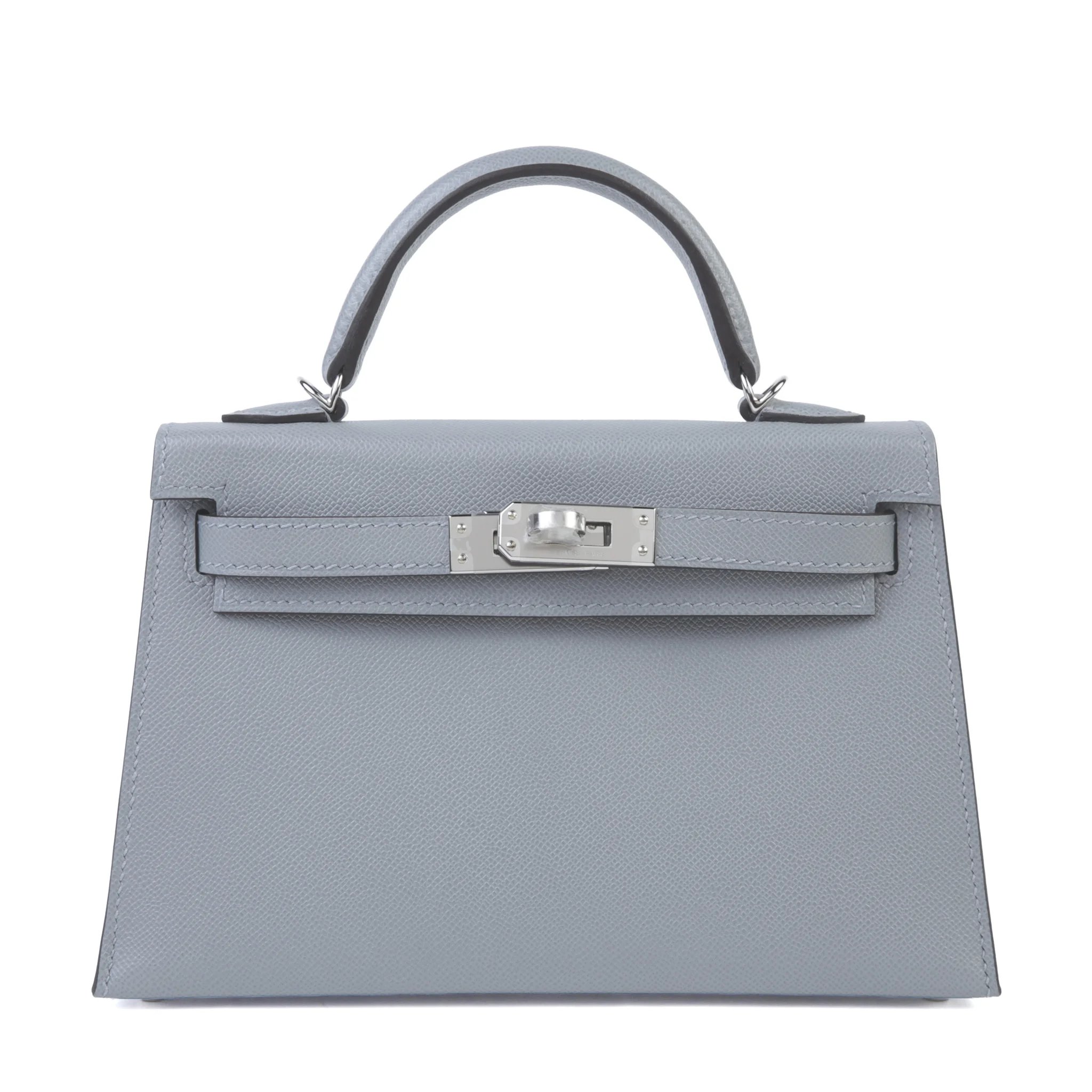 Brand New ( Rank N ) HERMÈS Mini Kelly II Gris Pantin (P0) Madame Palladium hardware G (2026)