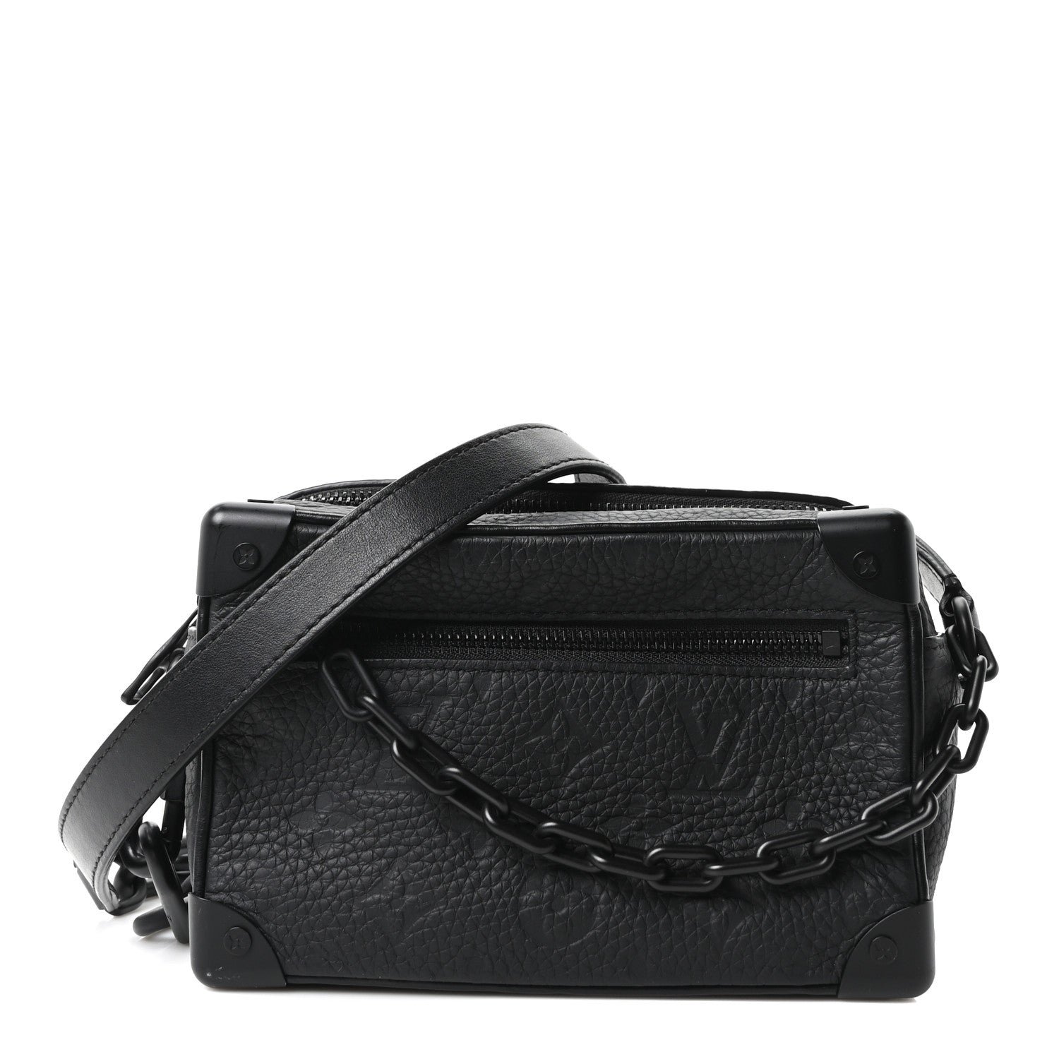 Louis Vuitton Taurillon Monogram Mini Soft Trunk Black