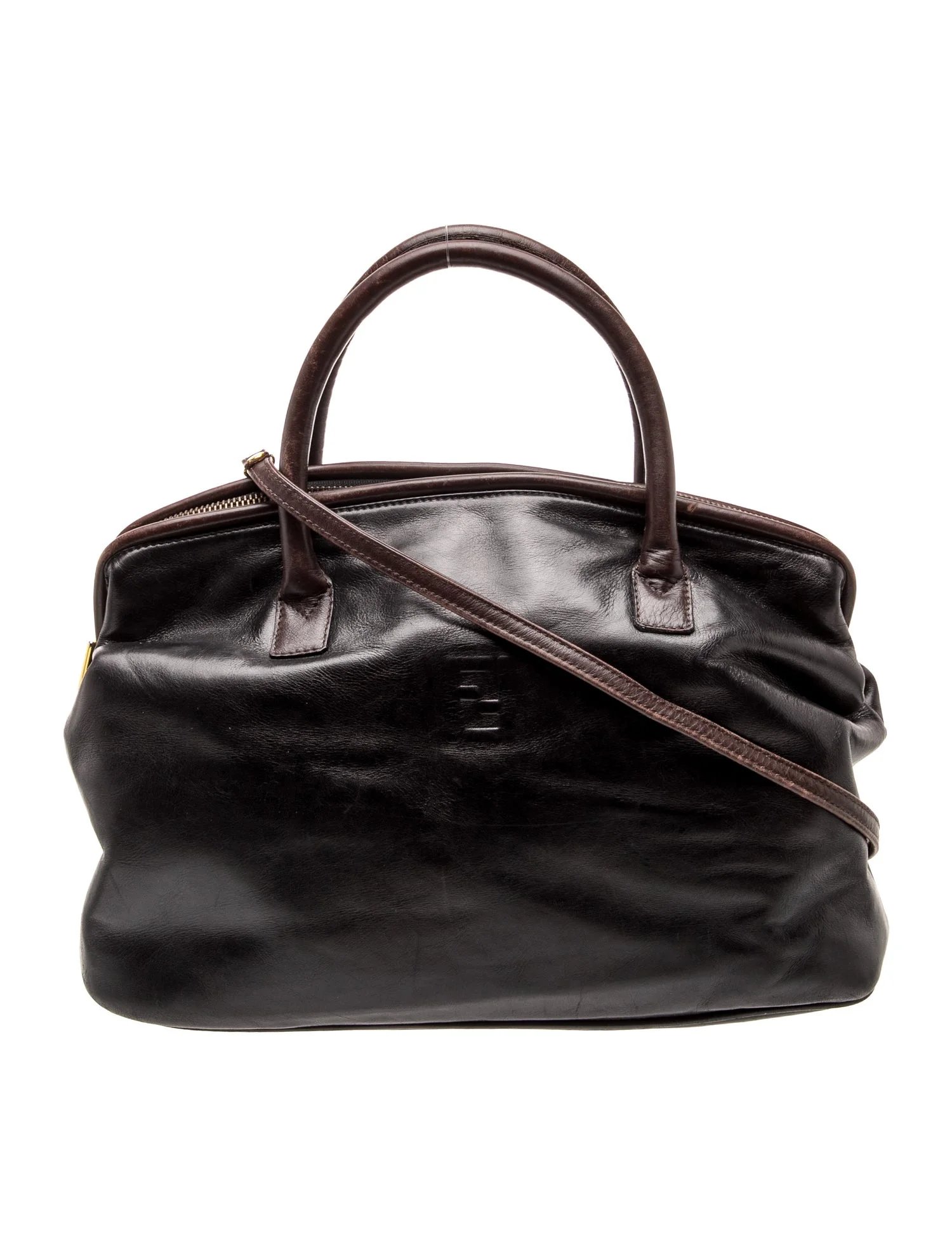 Leather Top Handle Bag