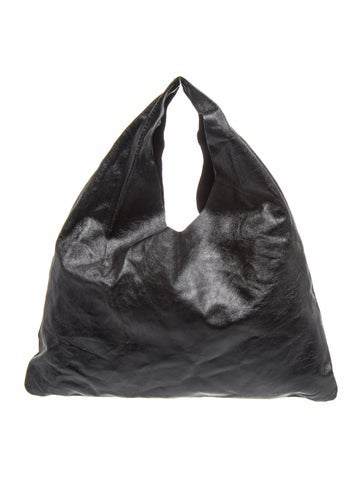 The Row Leather Bindle Small