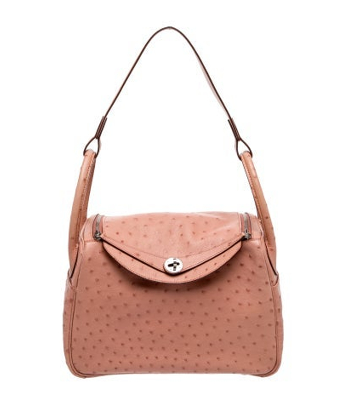 Hermes Ostrich Lindy 30