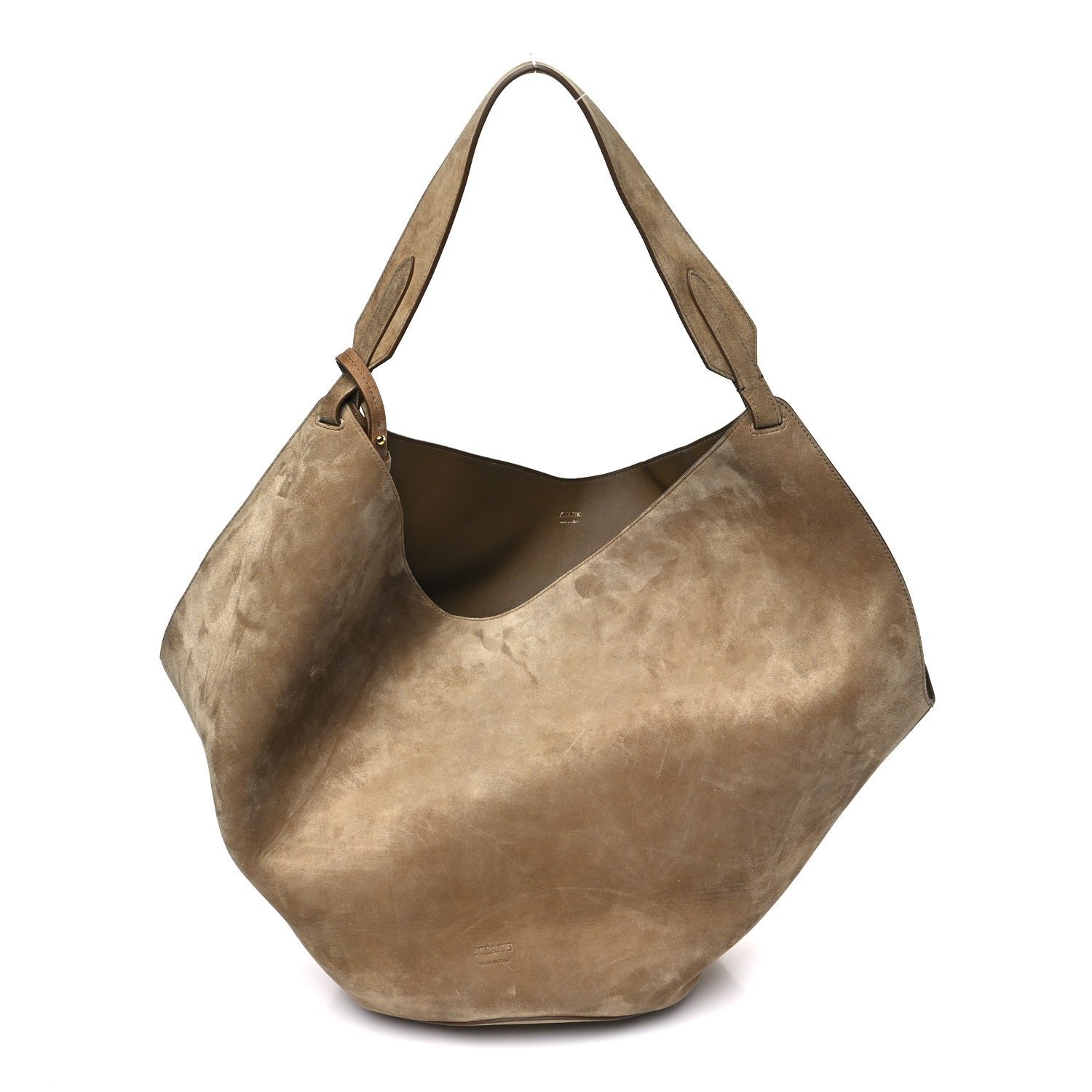 Khaite Khaite Suede Calfskin Medium Lotus Tote Mud