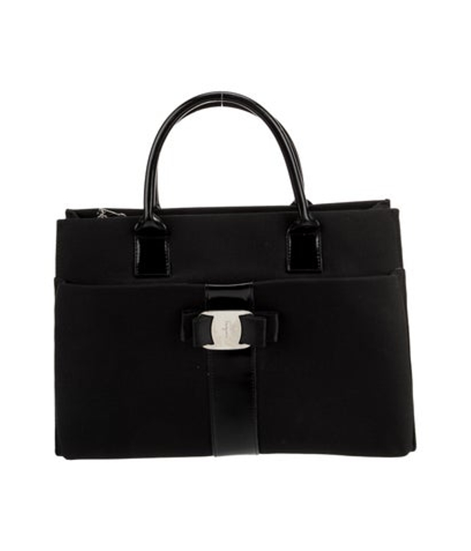 Salvatore Ferragamo Ferragamo Canvas Top Handle Bag