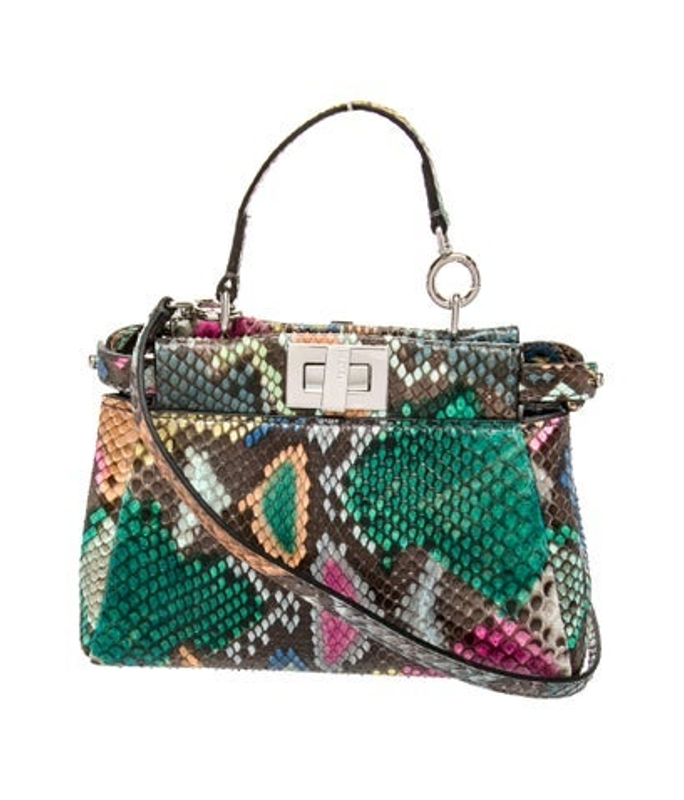 Fendi Snakeskin Peekaboo Micro