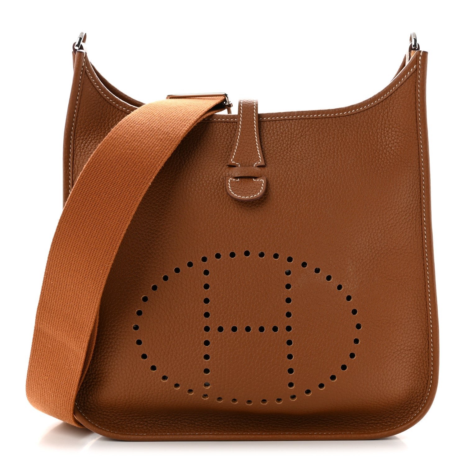 Hermes Taurillon Clemence Evelyne III PM Gold