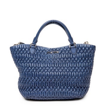 Miu Miu Leather Swarovski Crystal Tote