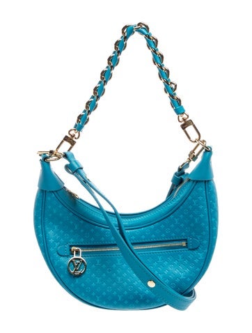 LV Monogram Blue Nanogram Loop Bag