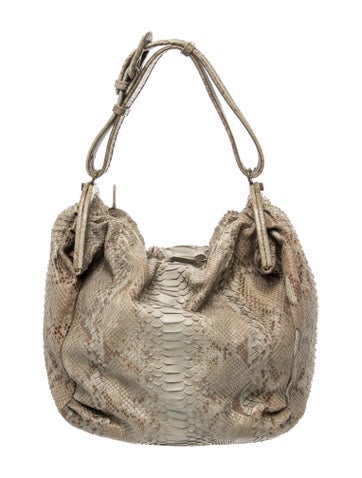 Bottega Veneta Python Shoulder Bag Vintage