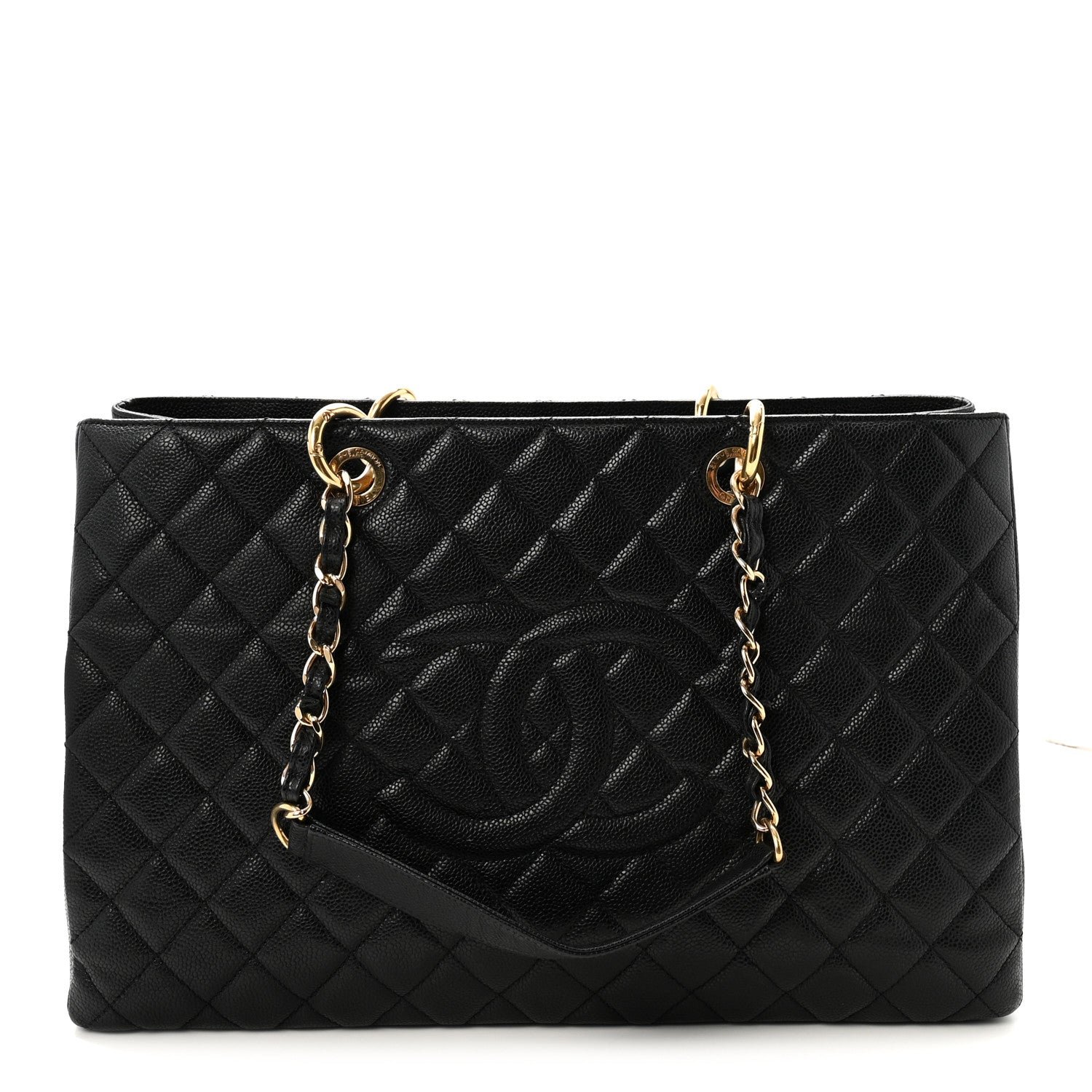 Caviar Quilted XL Grand Shopping Tote GST Black