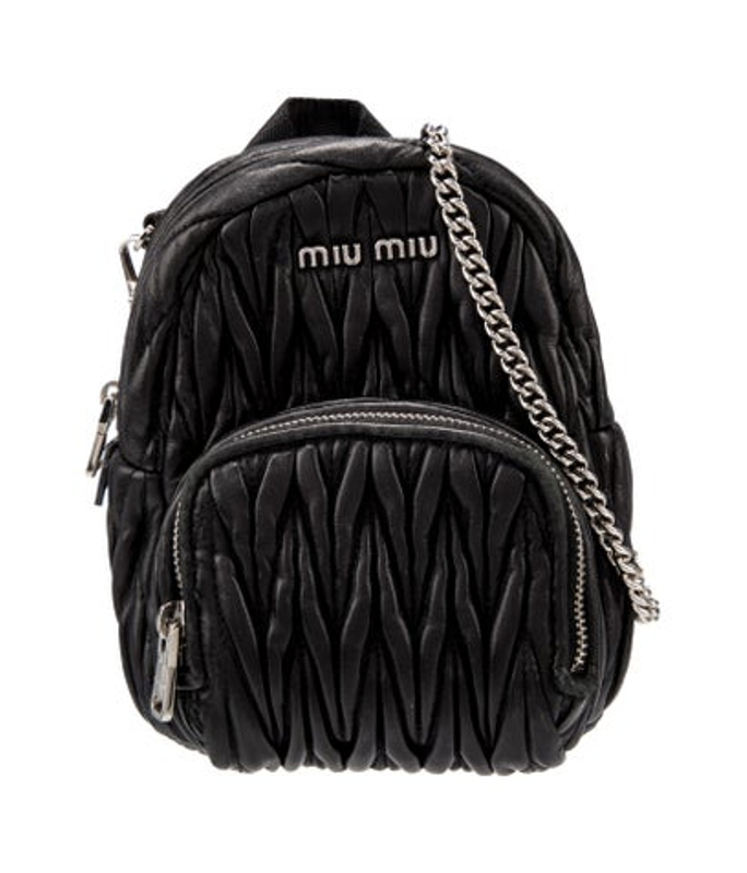 Miu Miu Miu Leather Backpack