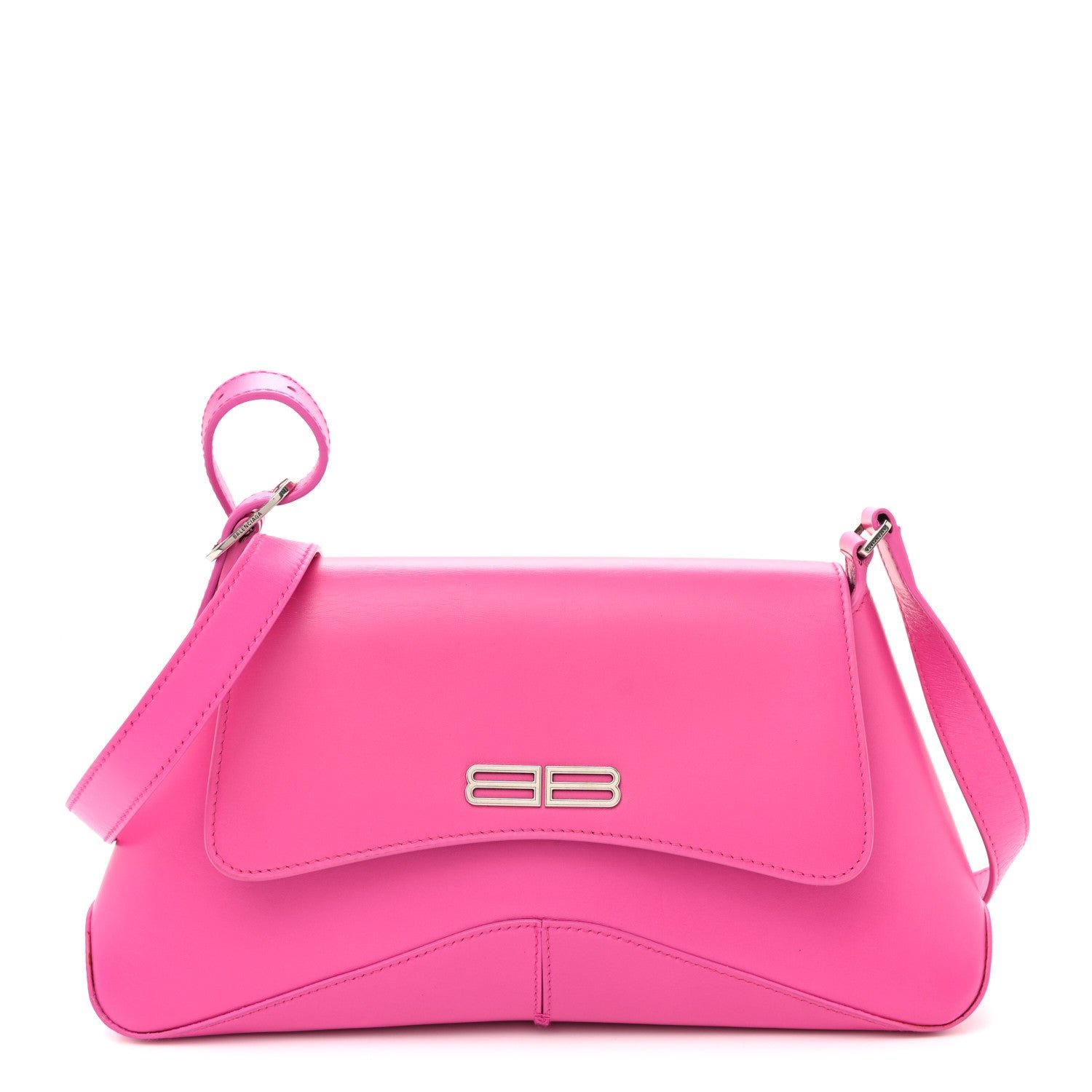 Balenciaga Box Calfskin Medium XX Flap Bag Lipstick Pink