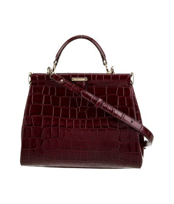 Aspinal of London Of London Embossed Leather Top Handle Bag