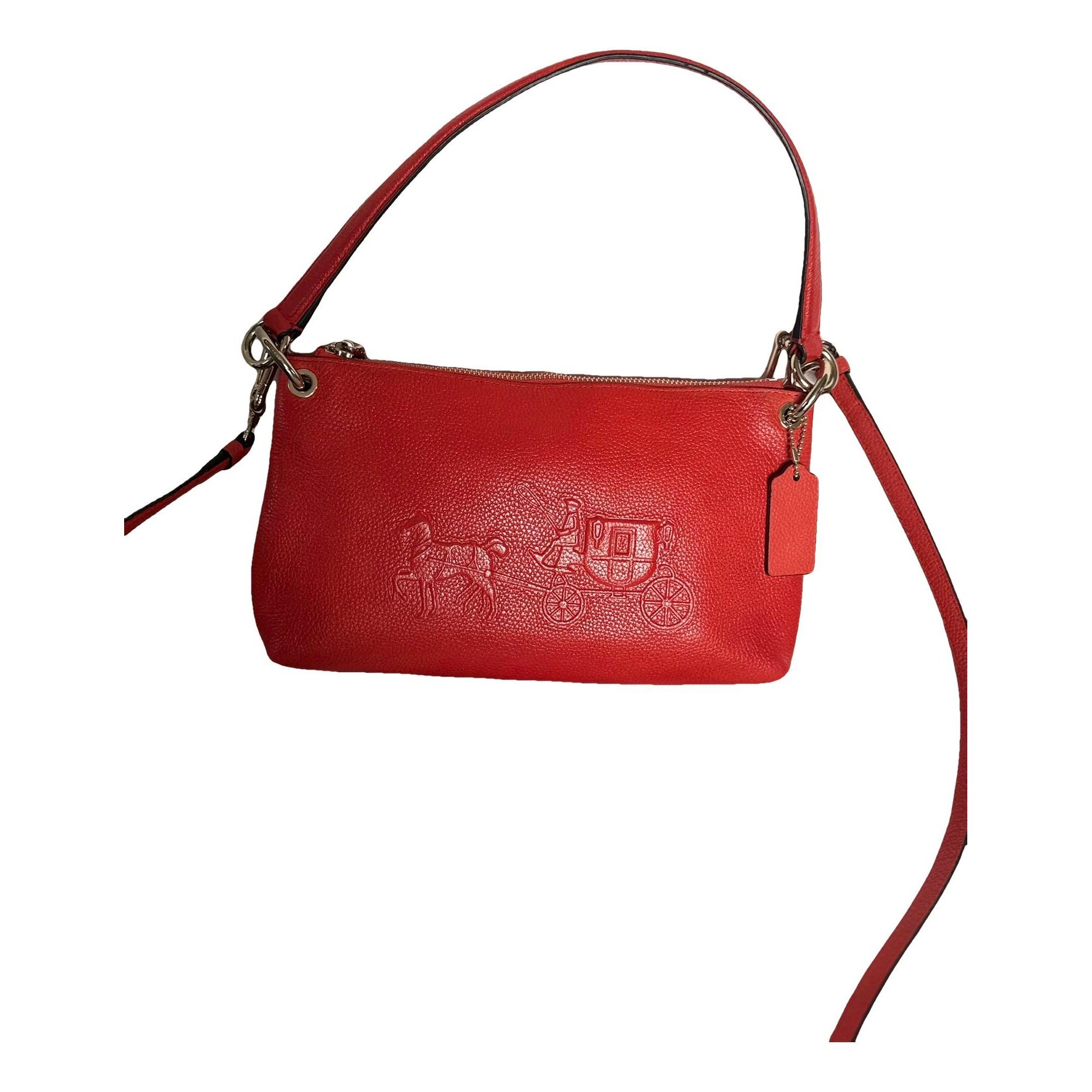 Leather clutch bag