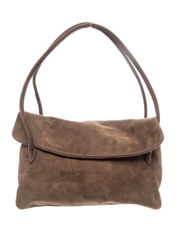 Suede Top Handle Bag