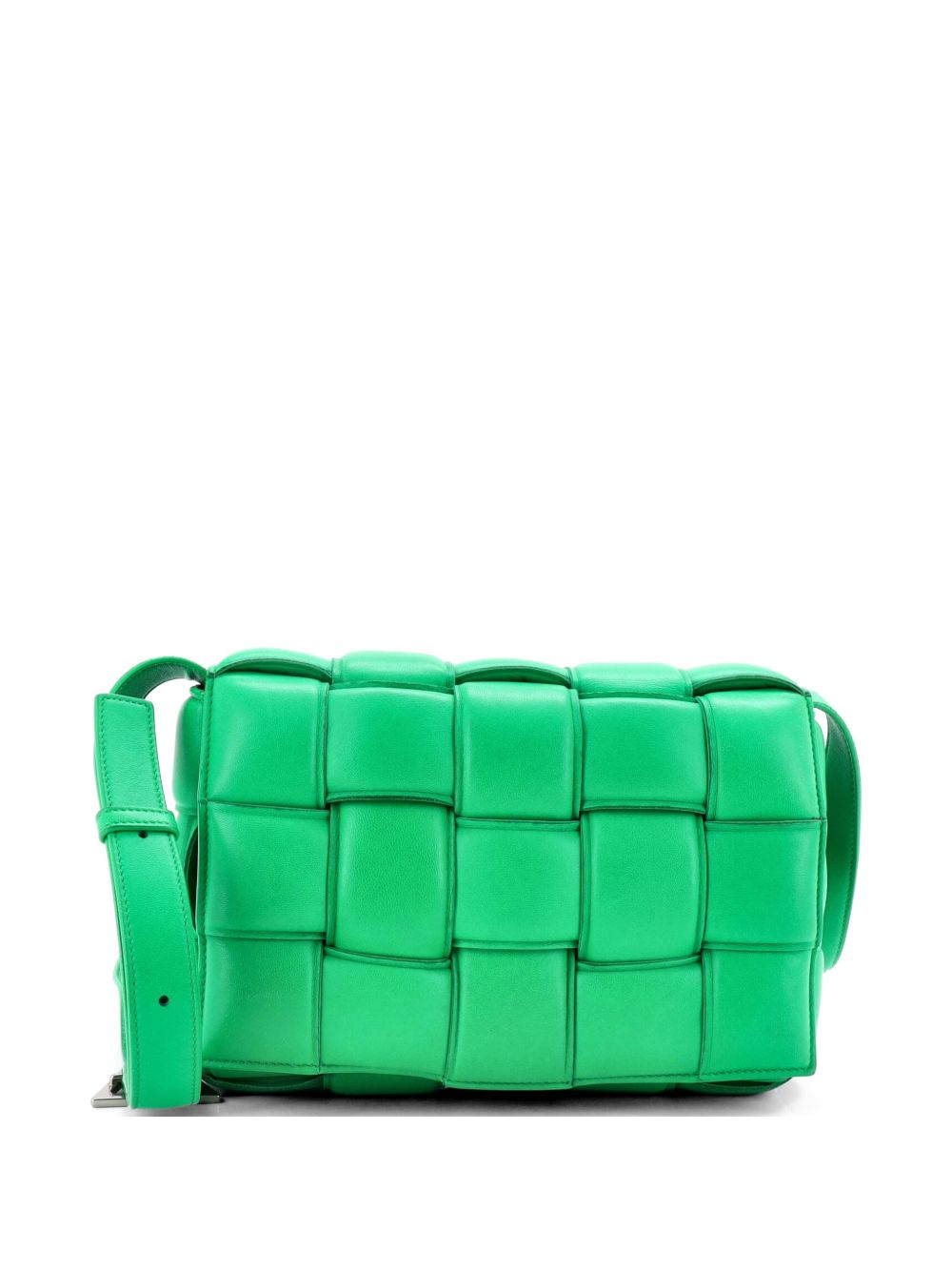 Cassette Padded Maxi Intrecciato Leather crossbody bag