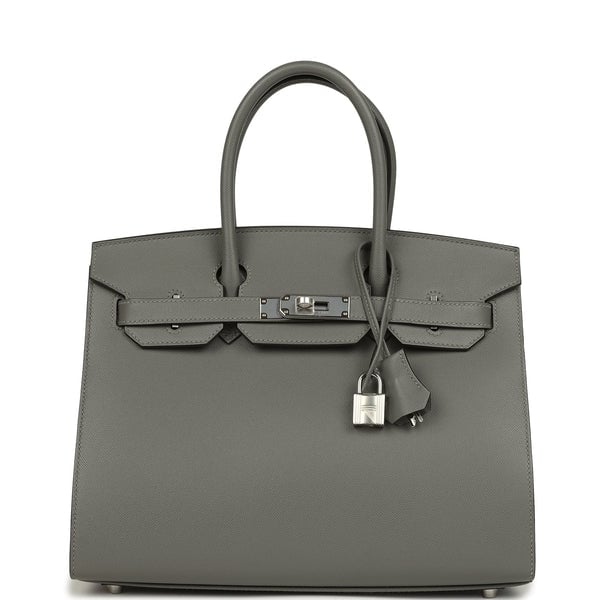 Hermes Hermes Birkin Sellier 30 Gris Meyer Madame Palladium Hardware