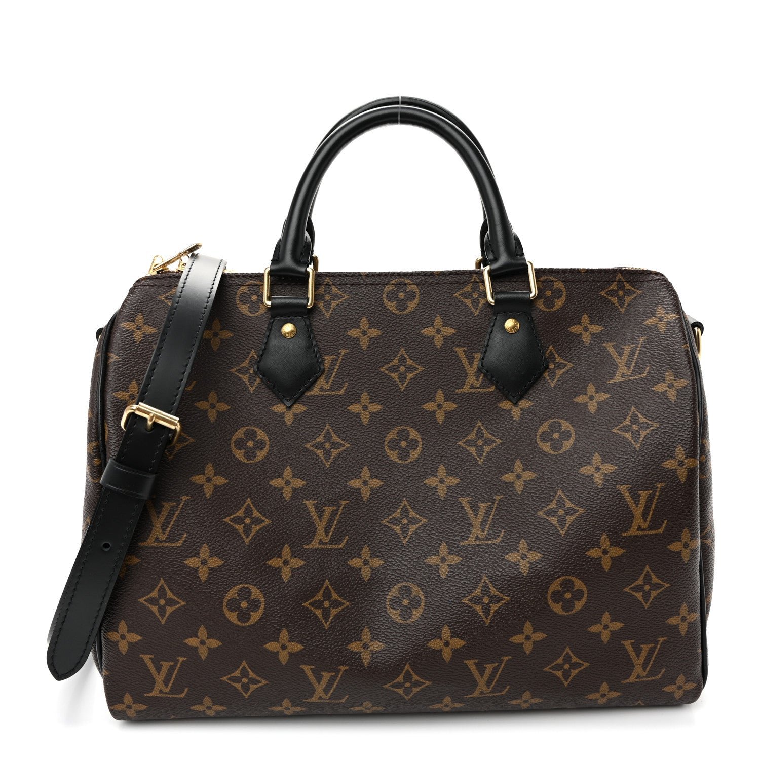 Louis Vuitton Monogram My World Tour Speedy Bandouliere 30 Black