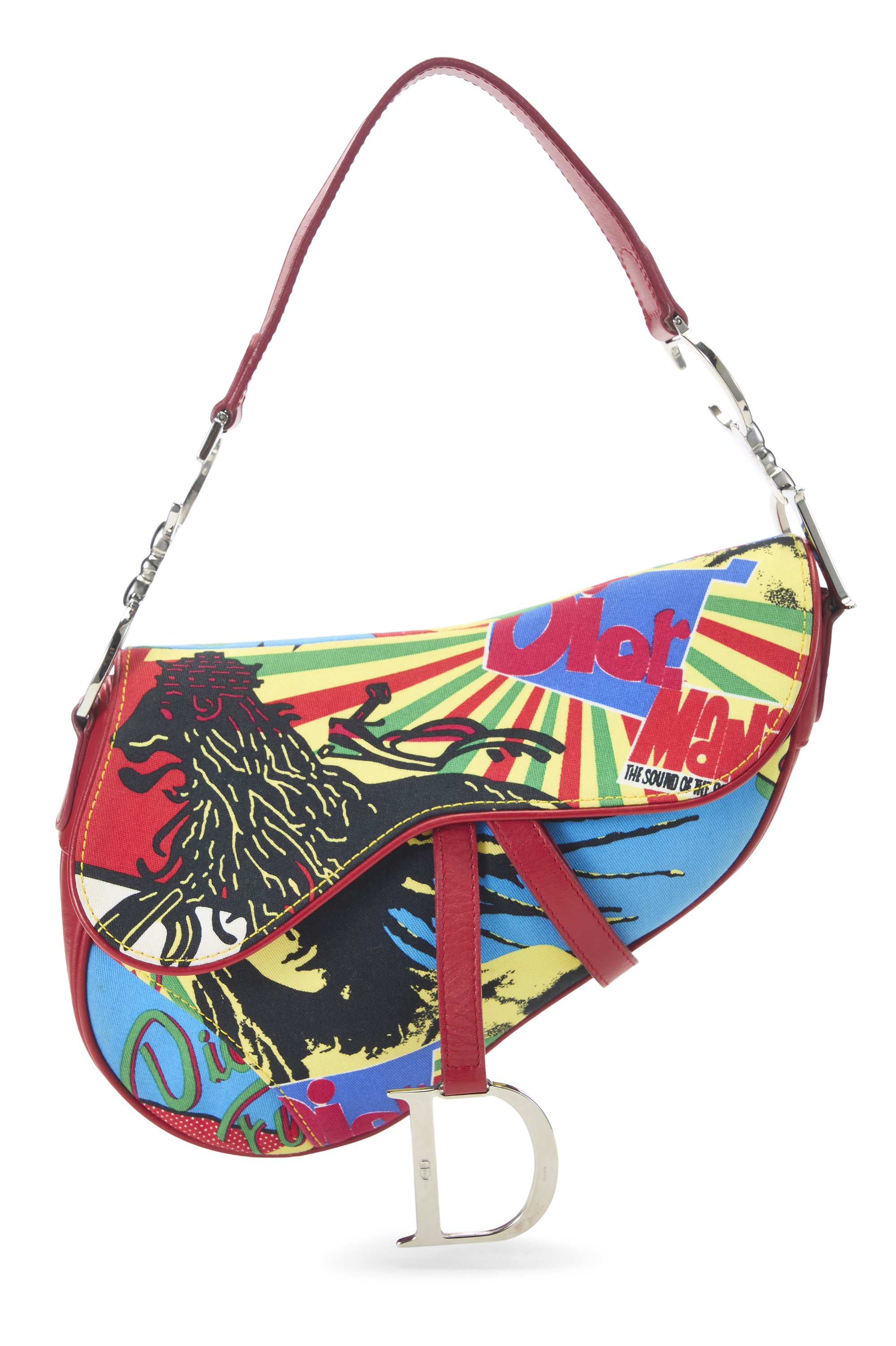 Multicolor Rasta Mania Saddle Bag