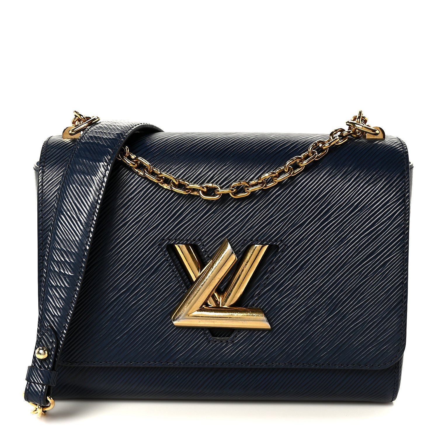 Louis Vuitton Epi Twist Shoulder Bag MM Indigo
