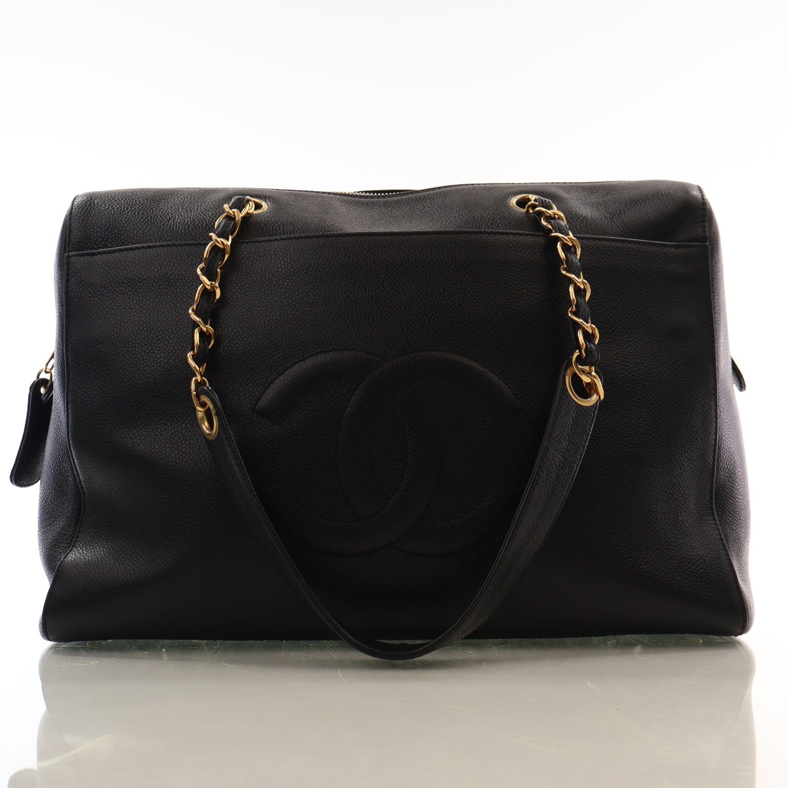 Chanel Vintage Caviar Bowling Bag