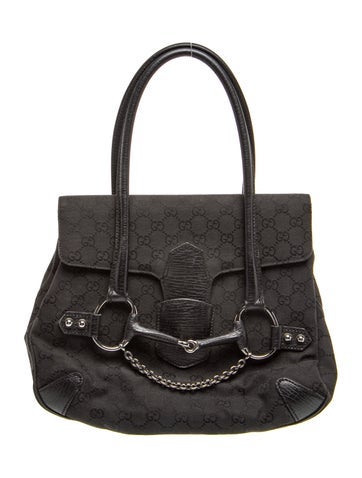 GG Canvas Horsebit Chain