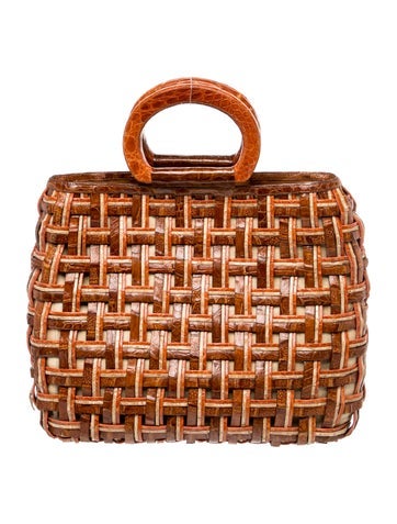 Crocodile Top Handle Bag