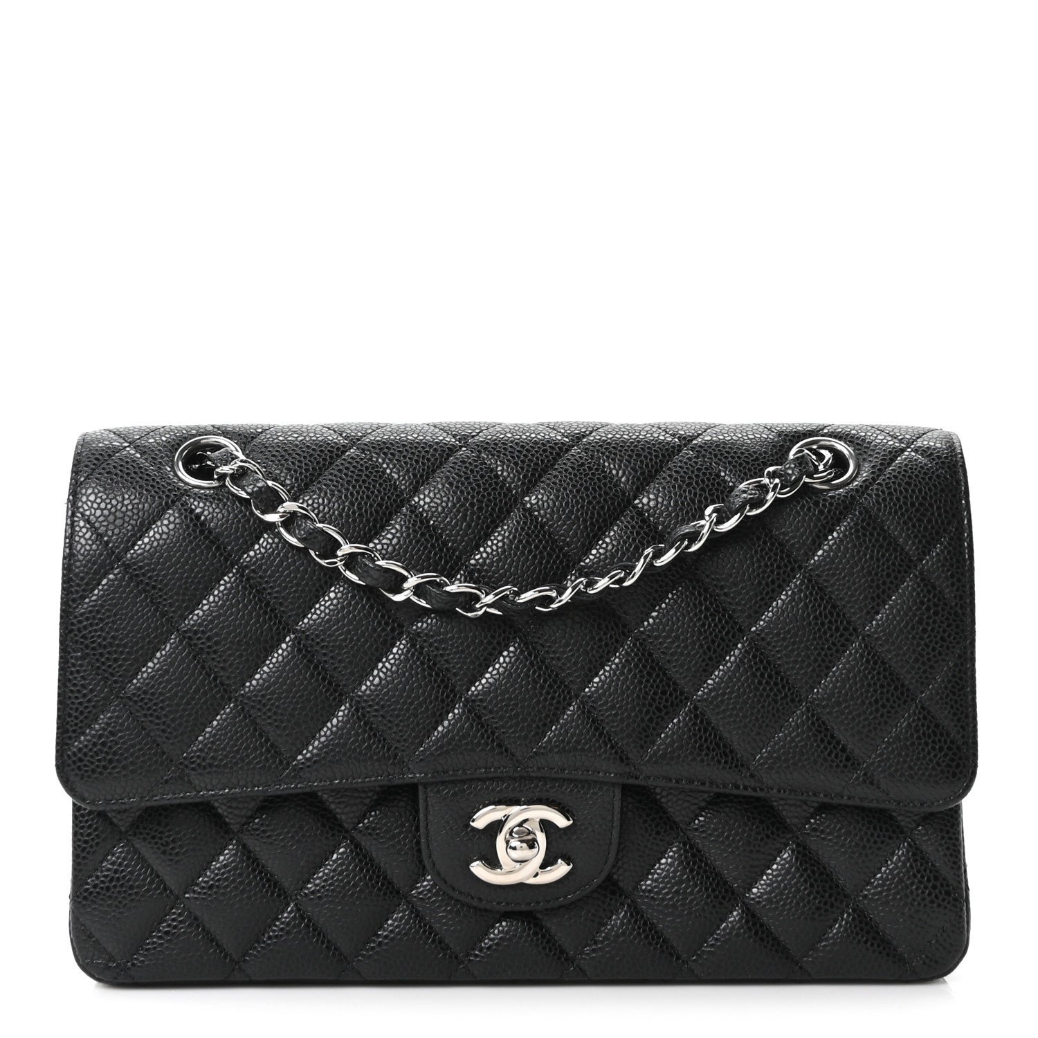 Chanel Caviar Quilted Medium Double Flap Black