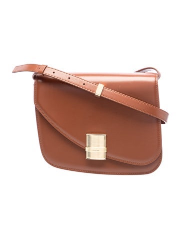 Leather Fiamma crossbody bag Medium