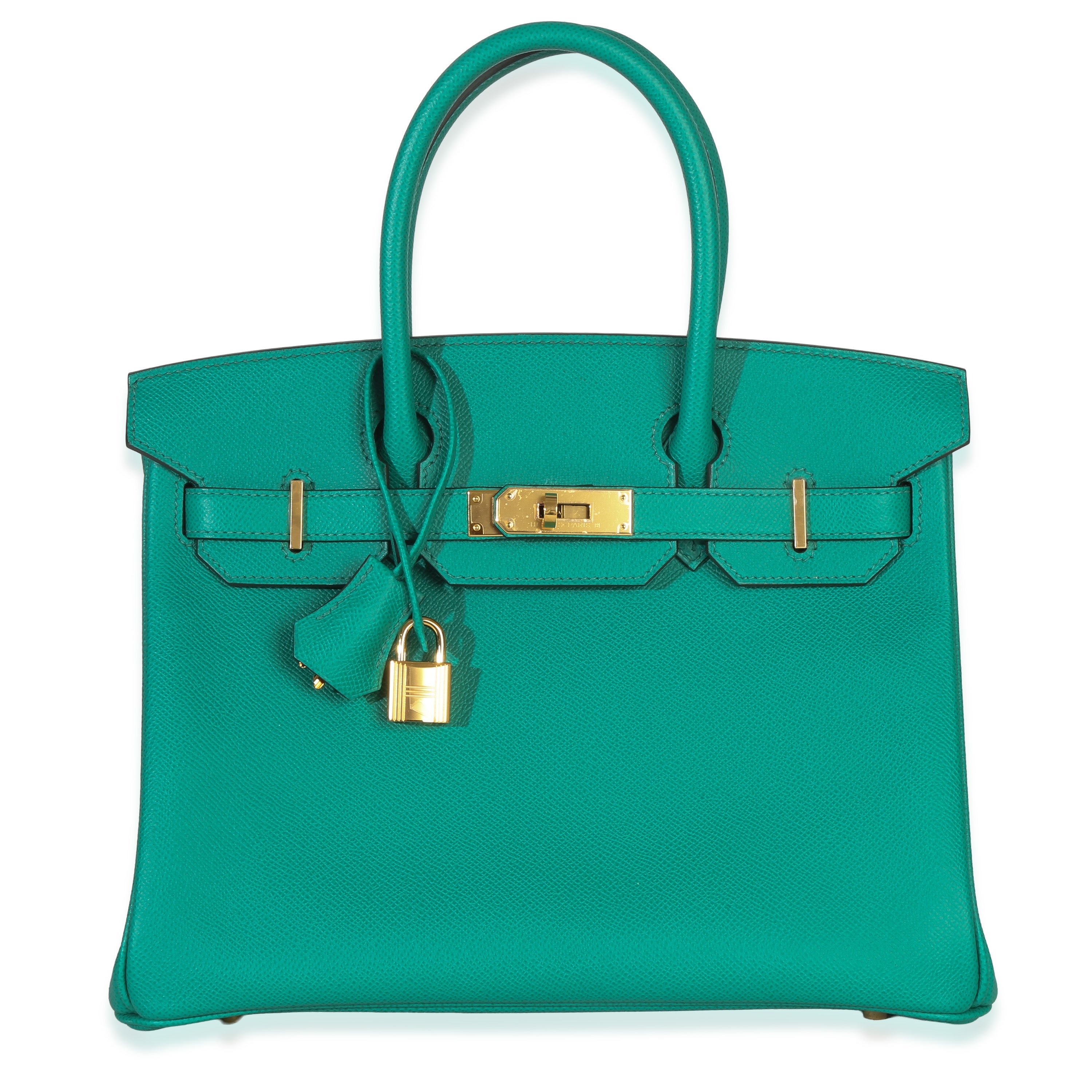 Hermes Vert Jade Epsom Birkin 30 GHW
