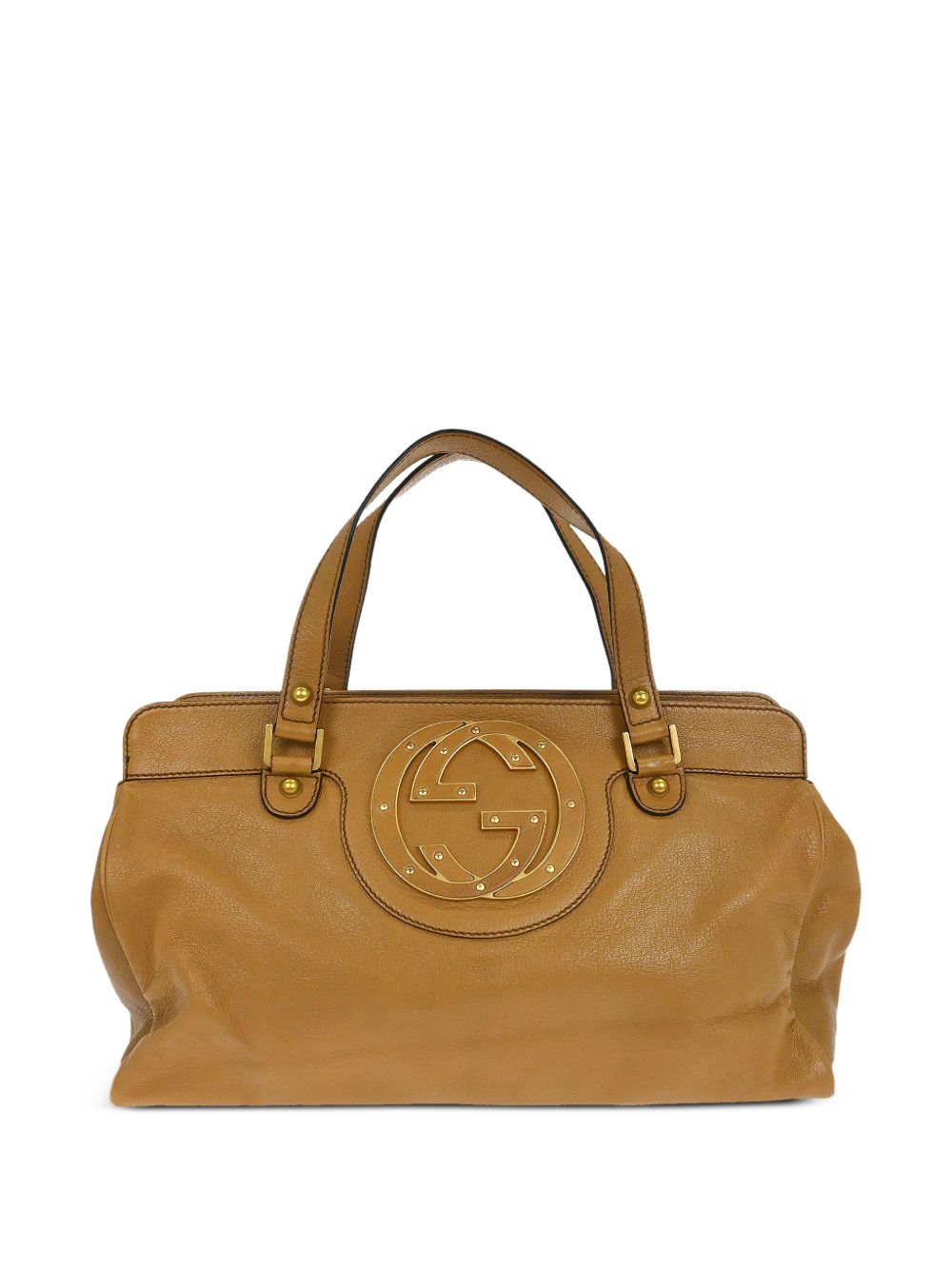 1990s interlocking leather handbag