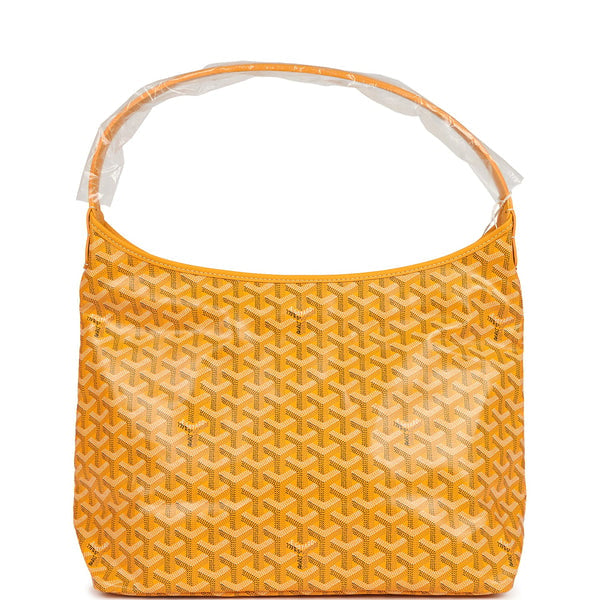 Goyard Goyard Goyardine Yellow Boheme Hobo Bag Palladium Hardware