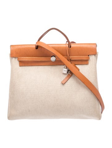 Hermes Toile & Vache Hunter Herbag 39