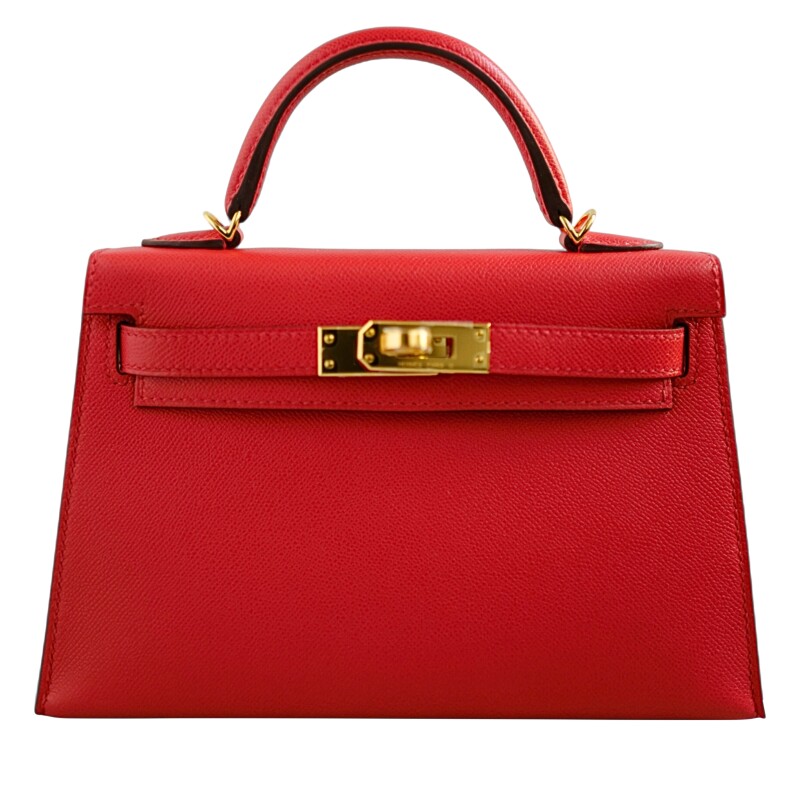 Hermes Rouge de Coeur Madame Mini Kelly 20 II Gold Hardware, 2025