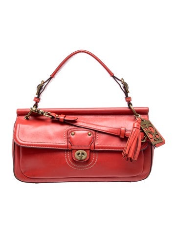 Coach Leather Top Handle Bag