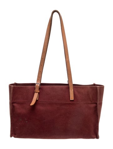 Hermes Toile Etrivière Elan Tote
