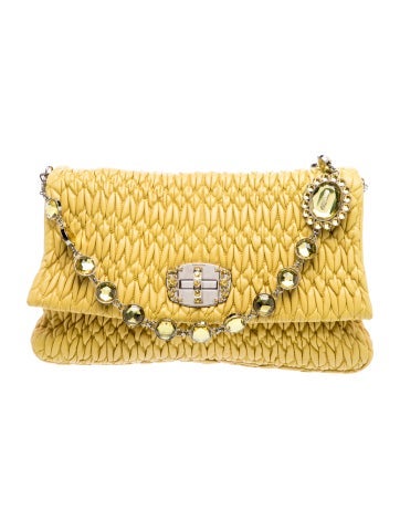 Miu Miu Lambskin Shoulder Bag