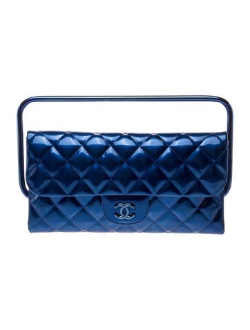Chanel Quilted Metal Frame Clutch