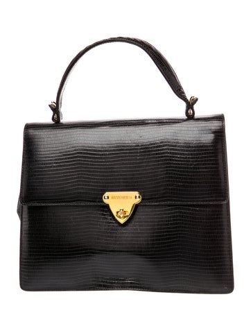 Lizard Top Handle Bag