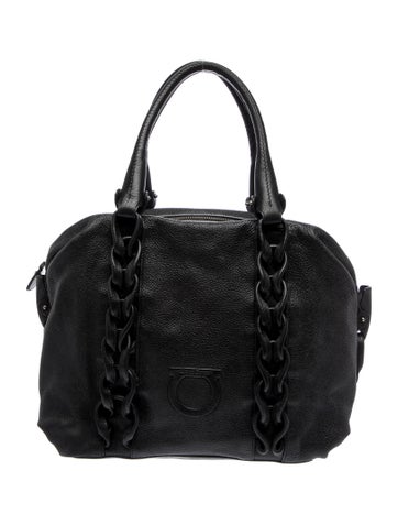 Salvatore Ferragamo Leather Top Handle Bag