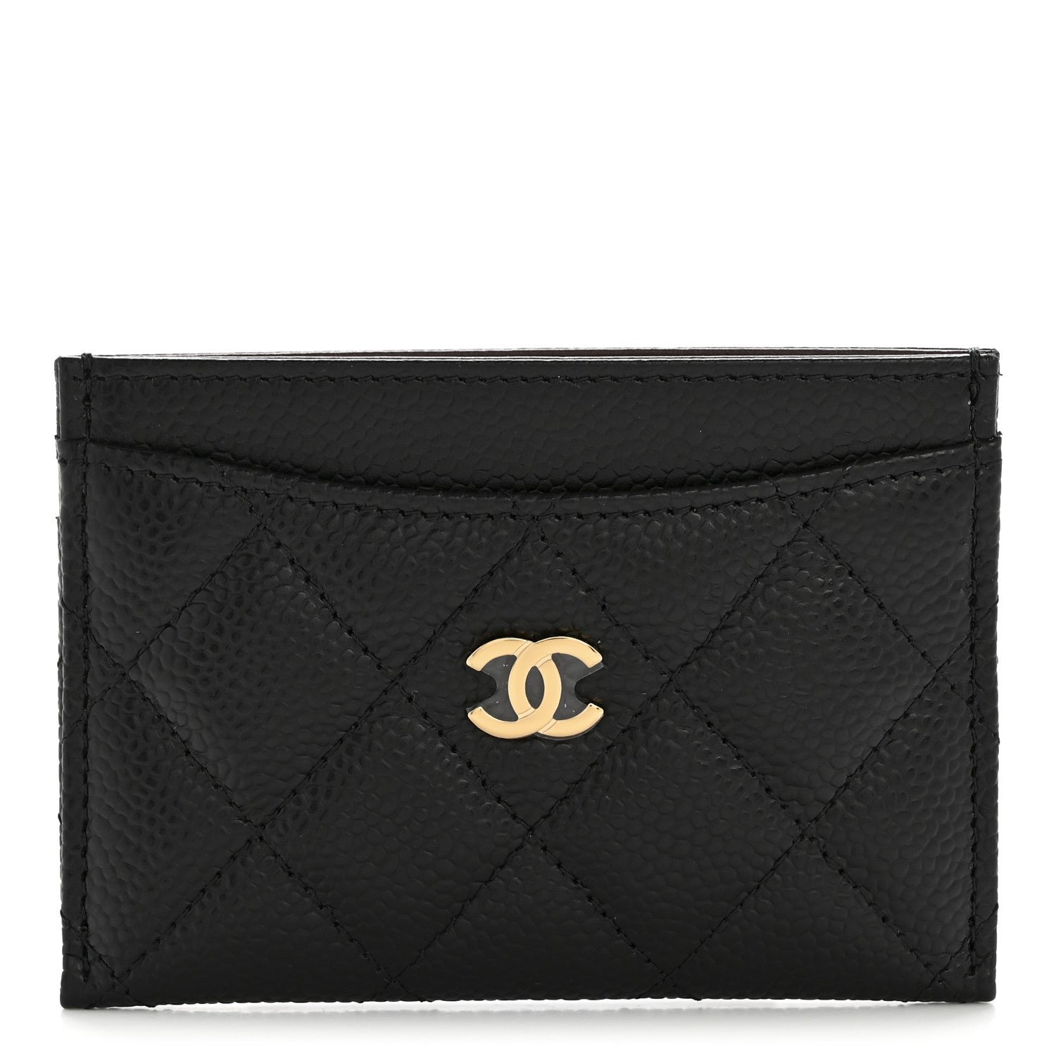 Chanel Caviar Quilted Card Holder Black