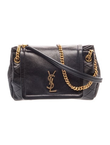Quilted Saint laurent Lambskin Quilted Monogram Mini Nolita Black Mini 2025