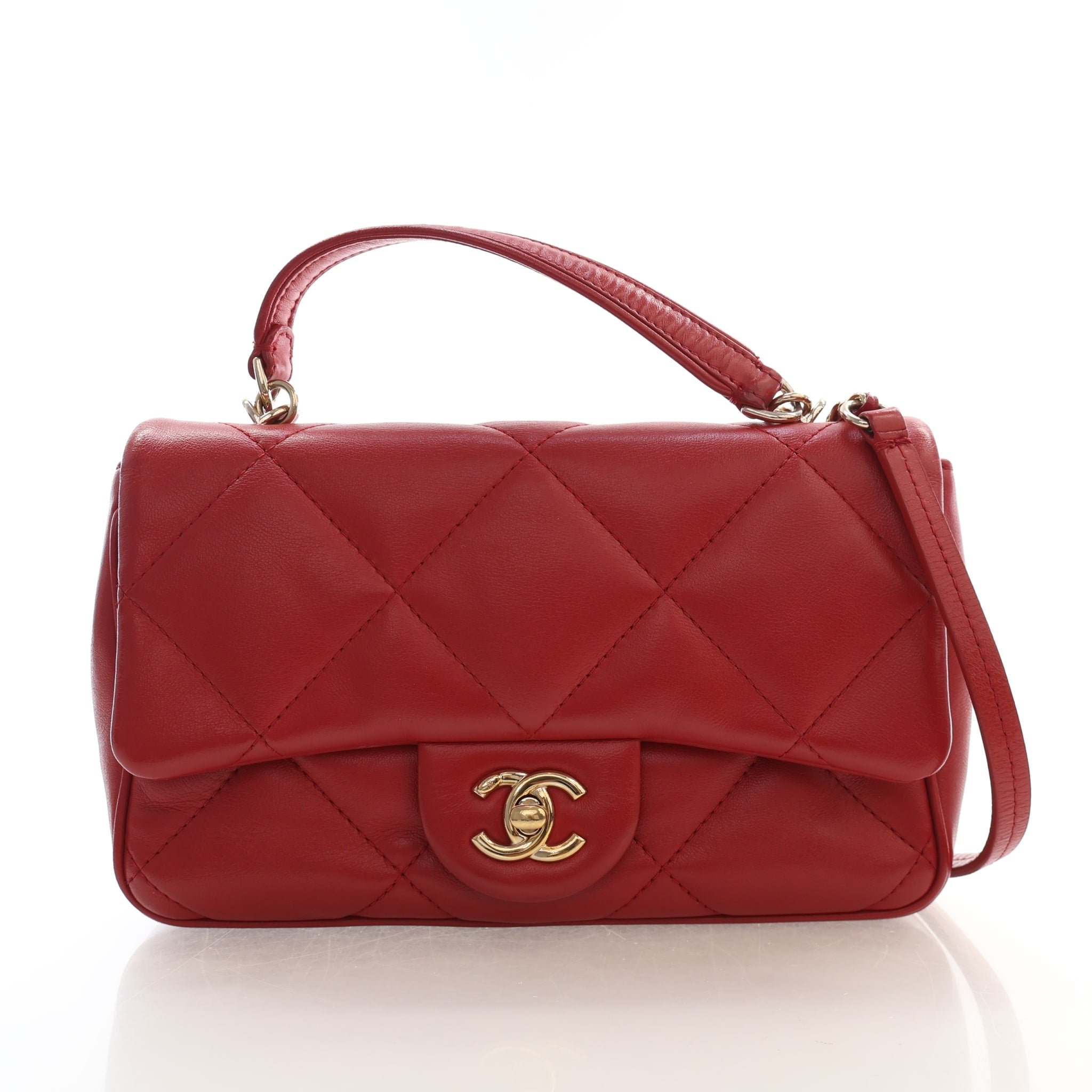 Chanel Small Lambskin Rectangular Flap Bag