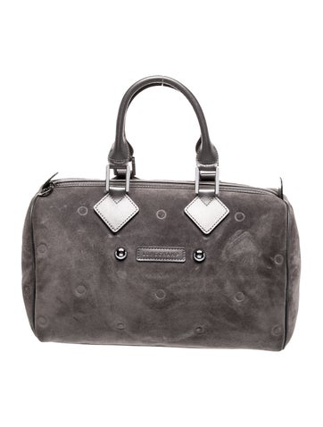 Longchamp Suede Top Handle Bag
