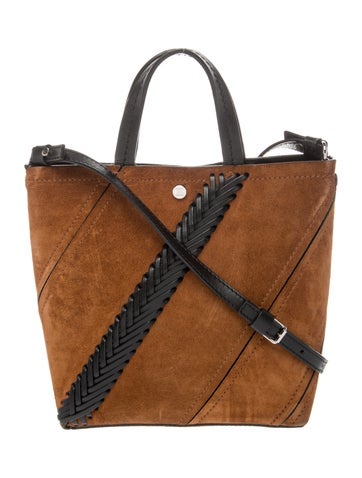 Suede Top Handle Bag