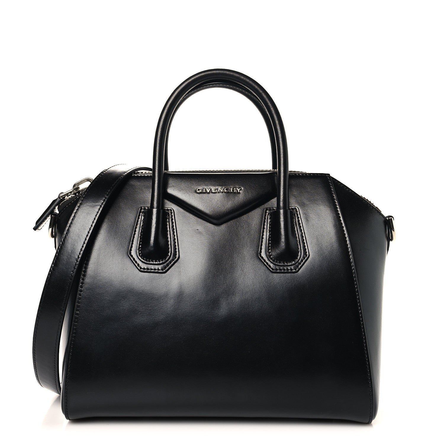 Givenchy Shiny Lord Calfskin Small Antigona Black