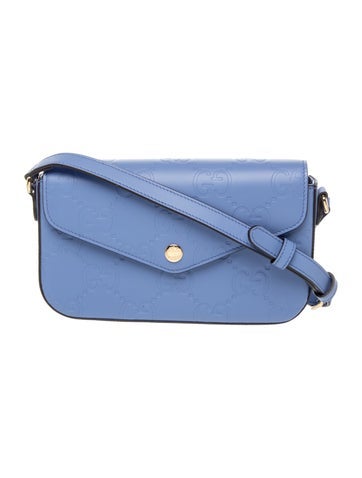 Leather GG Signature Crossbody Bag Mini