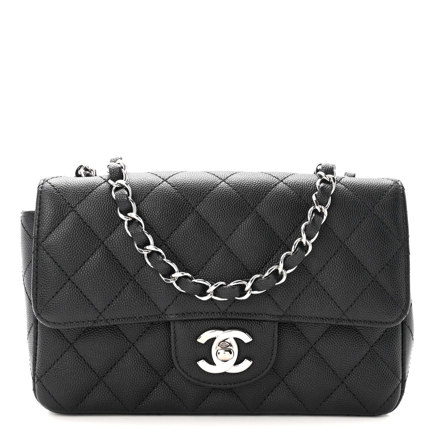 Chanel Caviar Quilted Mini Rectangular Flap Black