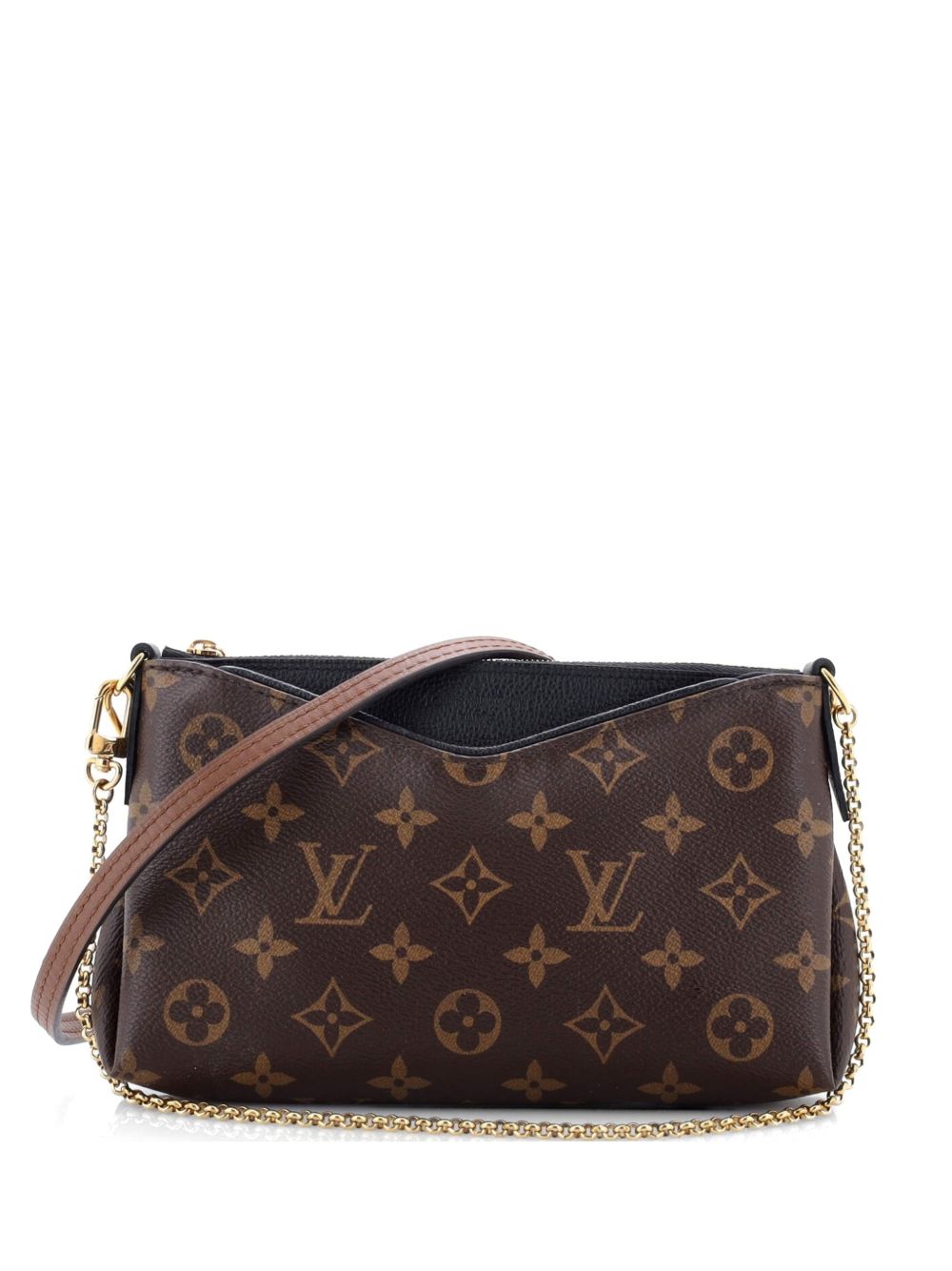 Pallas Monogram Canvas with Leather clutch bag