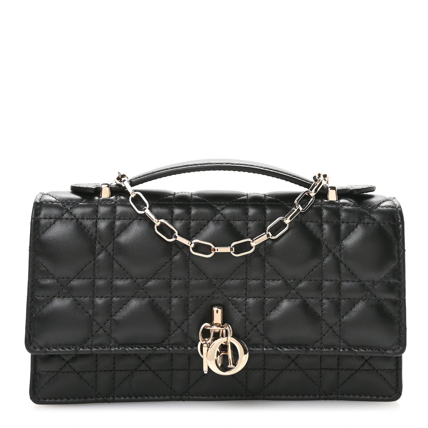Dior Lambskin Cannage Mini My Dior Bag Black
